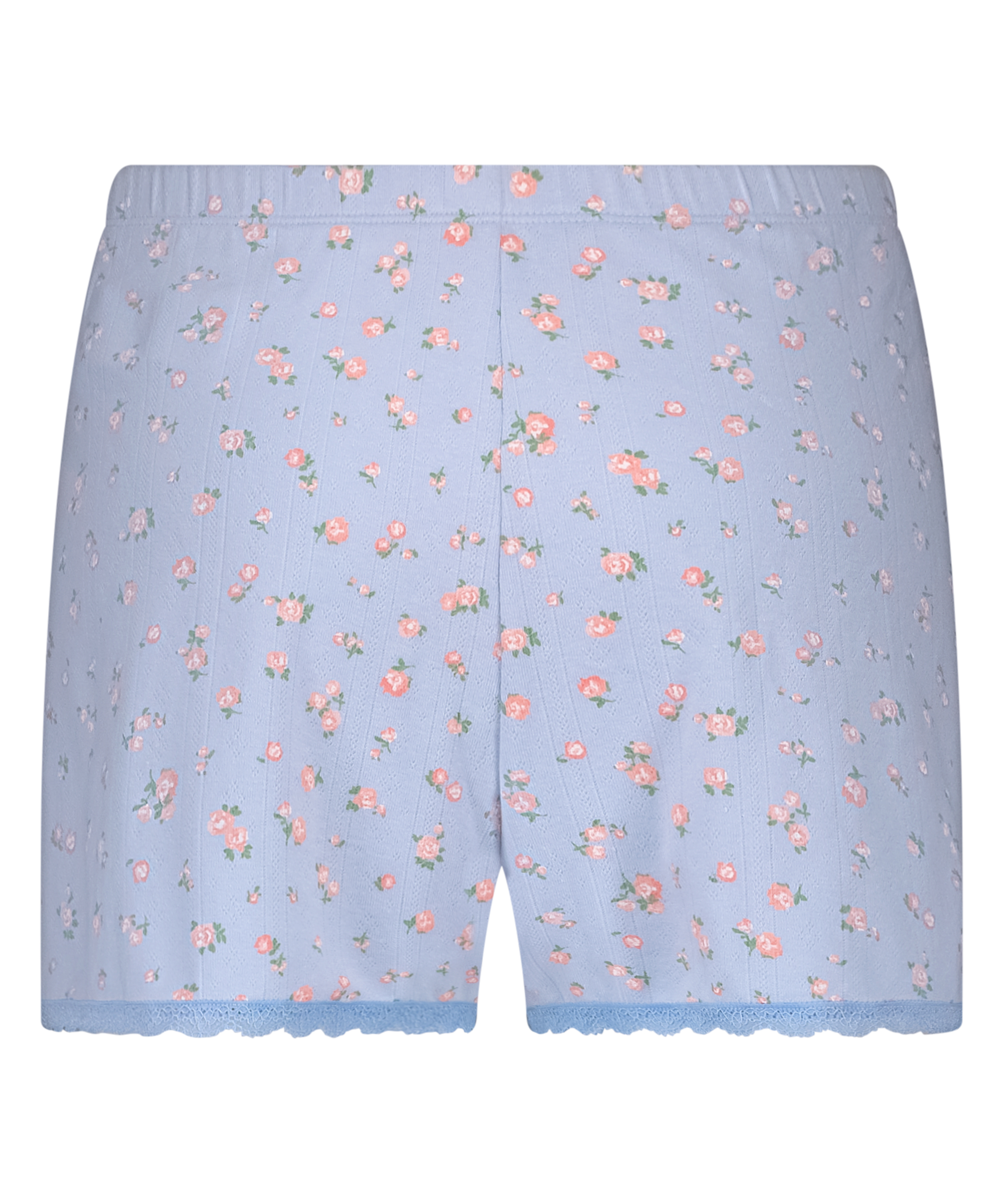 Lace Shorts Pointelle, Blue, main