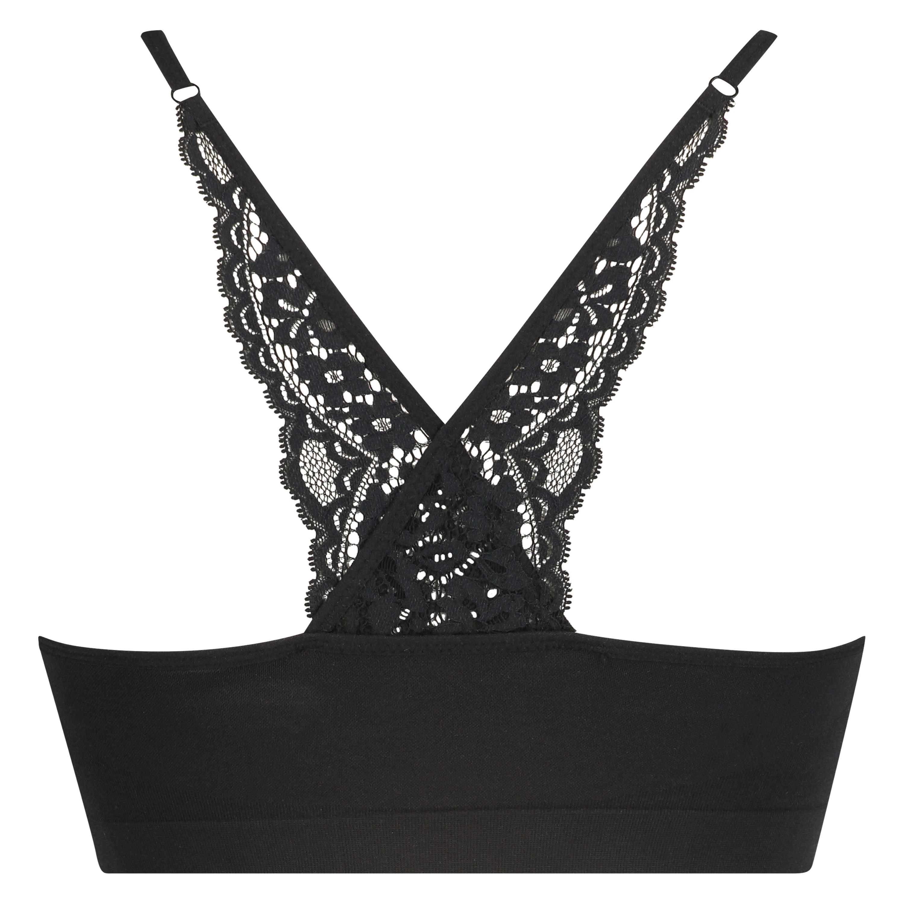 Marine seamless bralette, Black, main
