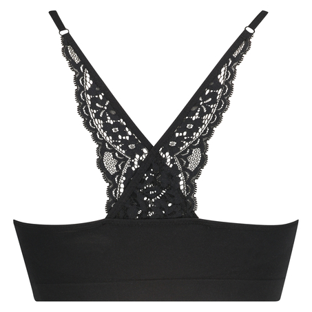 Marine seamless bralette, Black