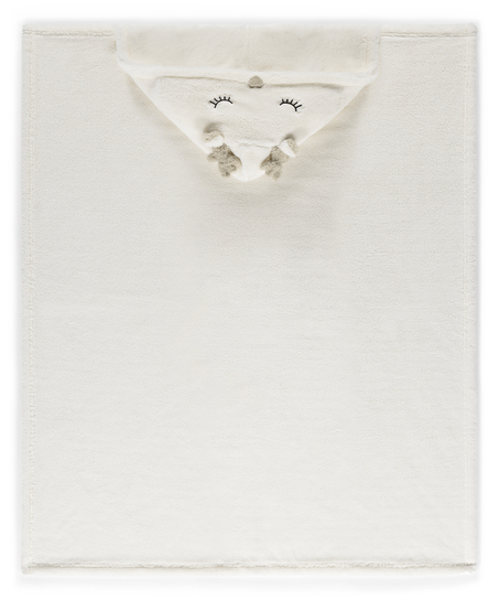 Reindeer cuddly blanket, White