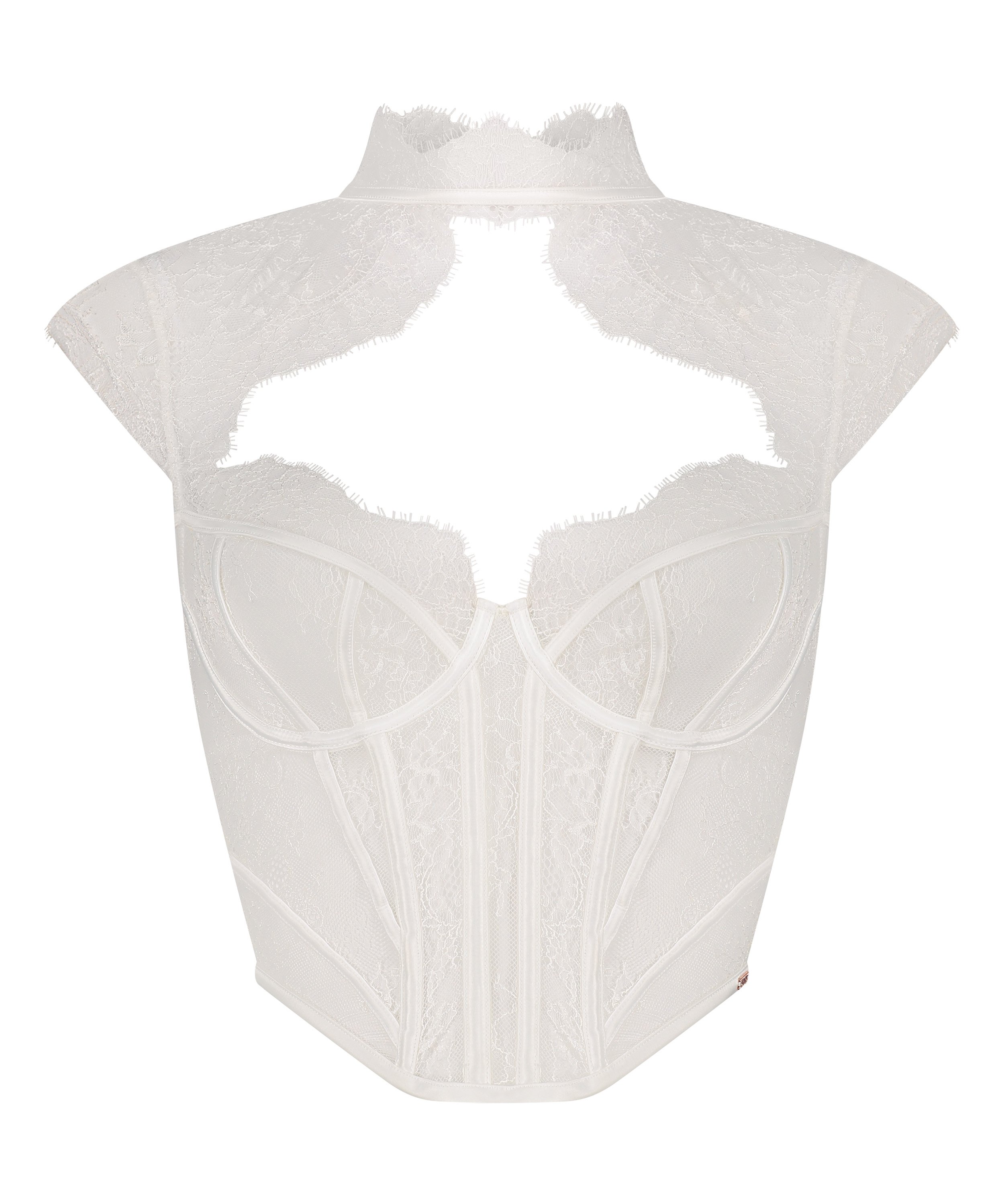 Lace Camille Top, White, main