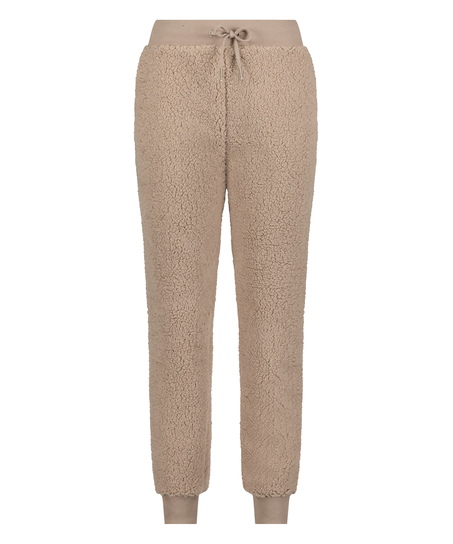 Fleece Joggers, Brown