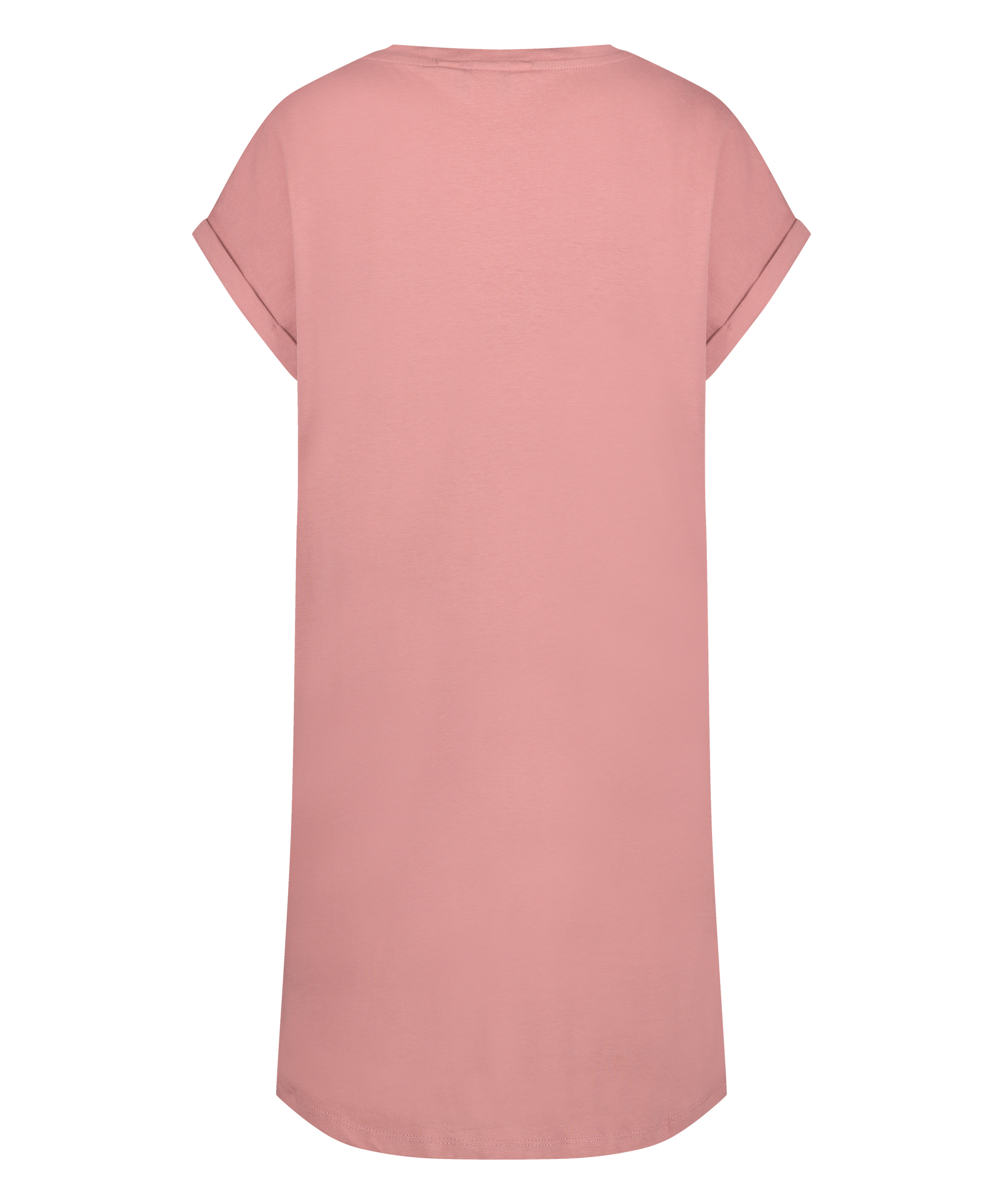 Round Neck Nightshirt, Pink, main
