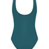 Shaping Shell Mesh Swimsuit, Green