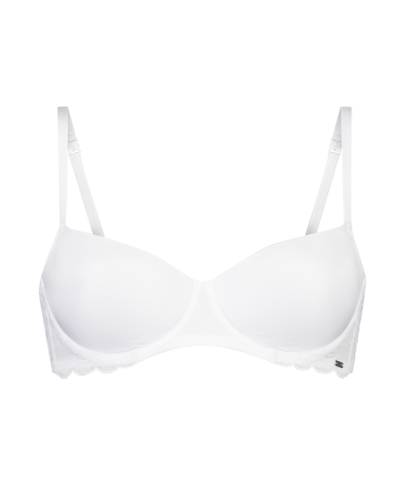 Angie Padded Underwired Bra, One & Only, White