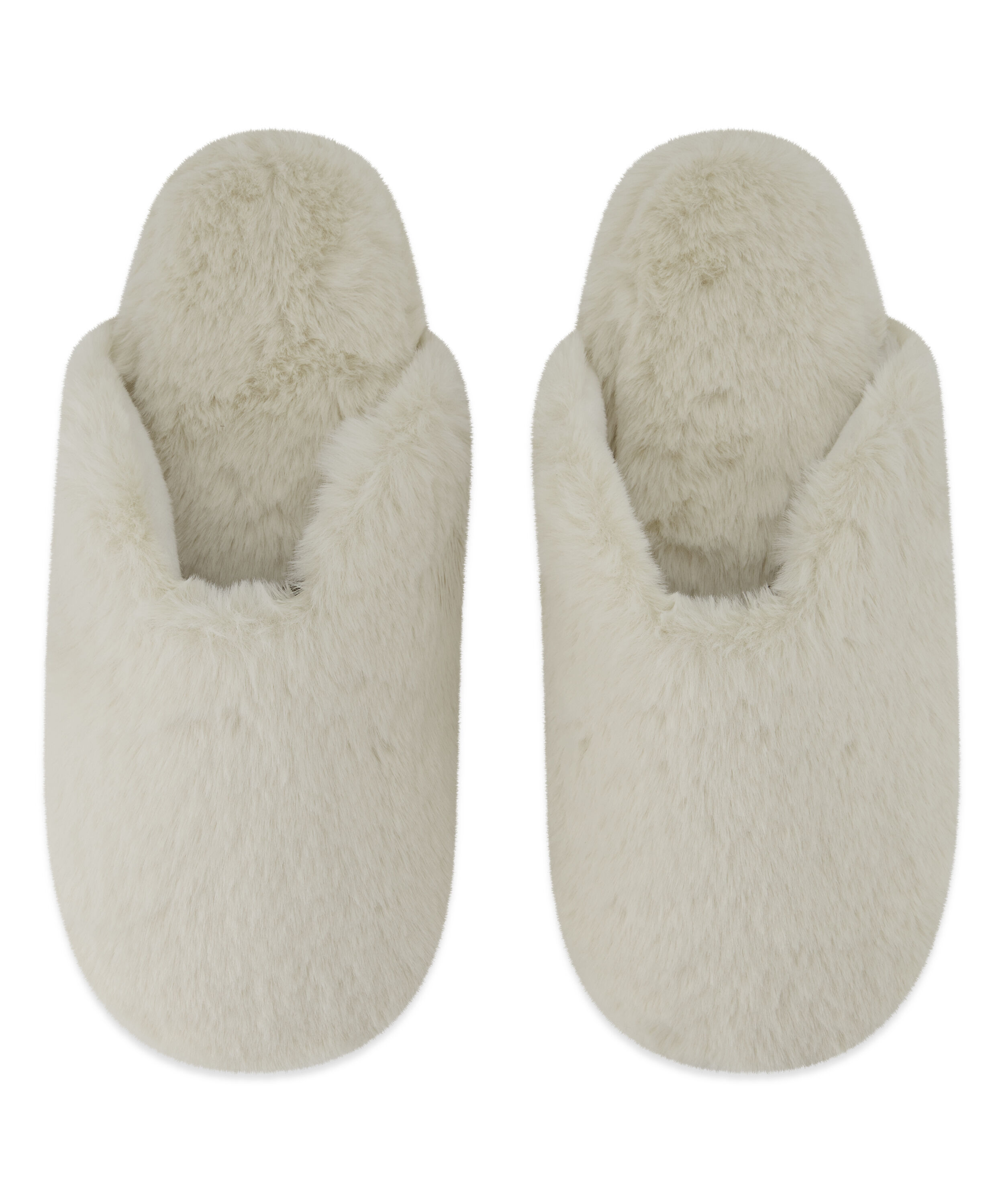 Teddy Mule Slipper, White