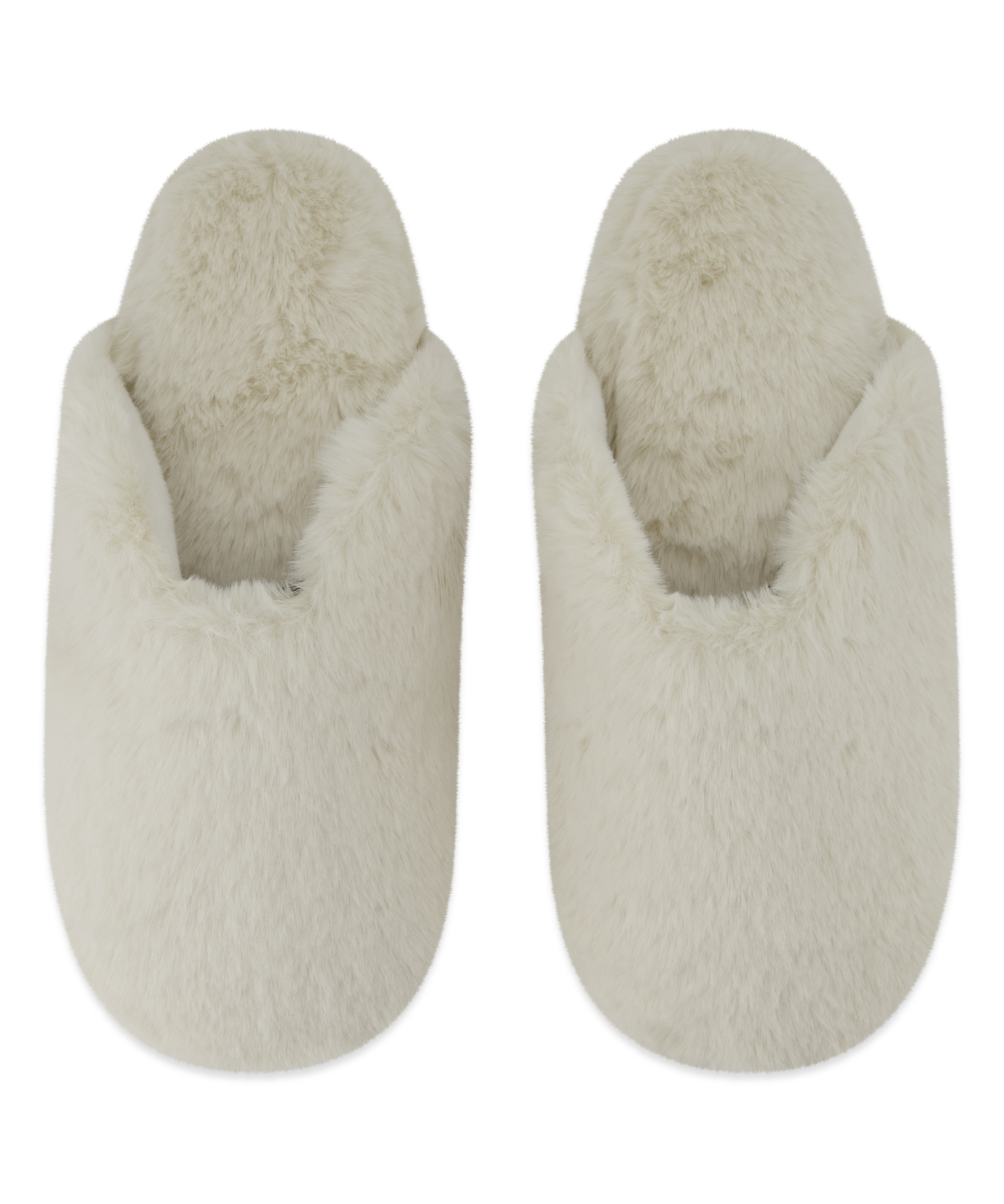 Teddy Mule Slipper, White, main