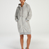 Fleece Bathrobe, Grey
