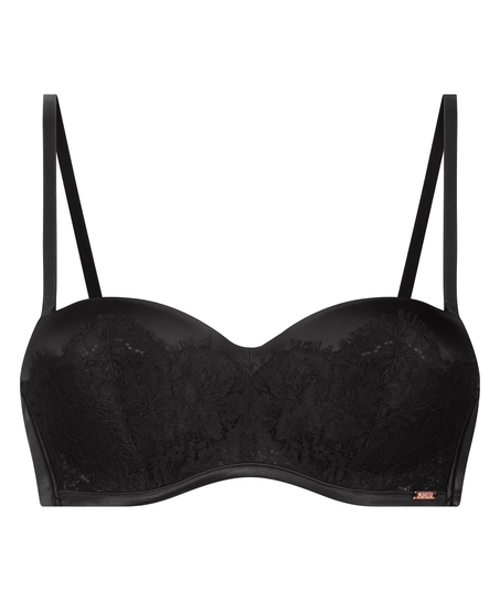 Chalice Padded Strapless Underwired Bra, Black