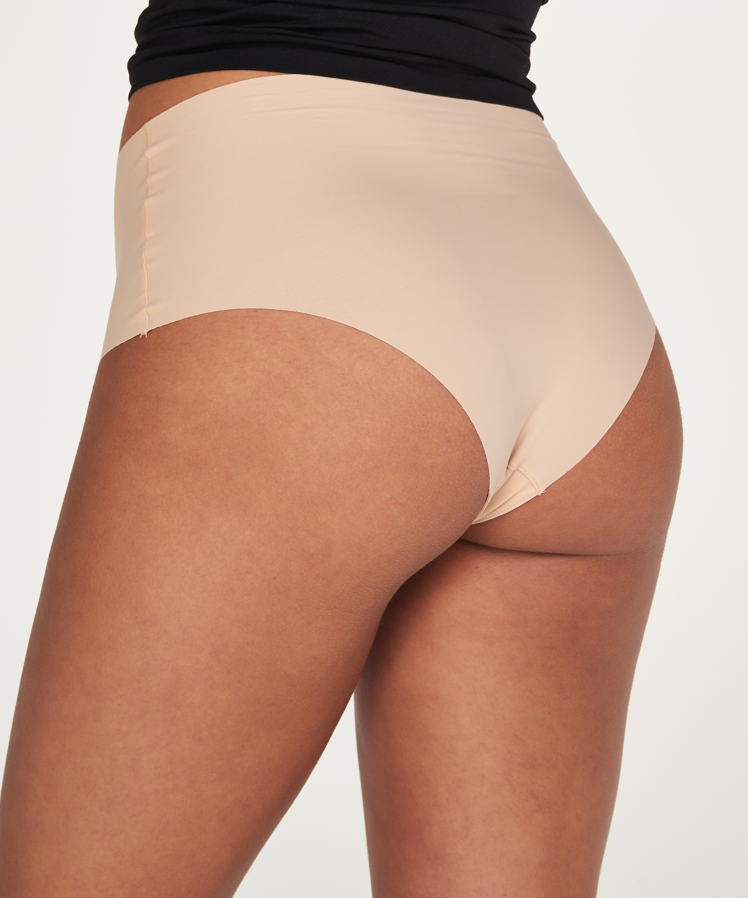 Invisible High Waist Brazilian, Beige, main