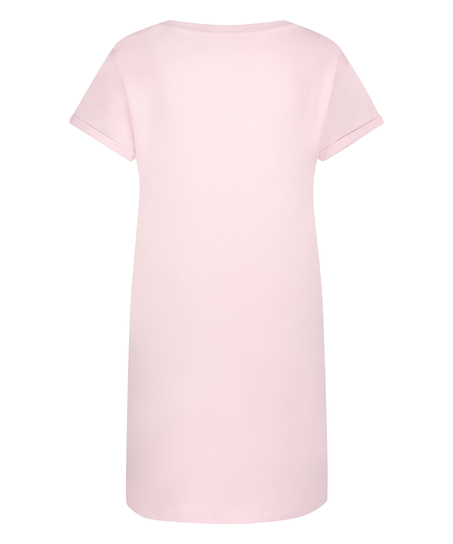 Round Neck Nightshirt, Pink