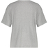Rib Short Sleeve Top, Grey