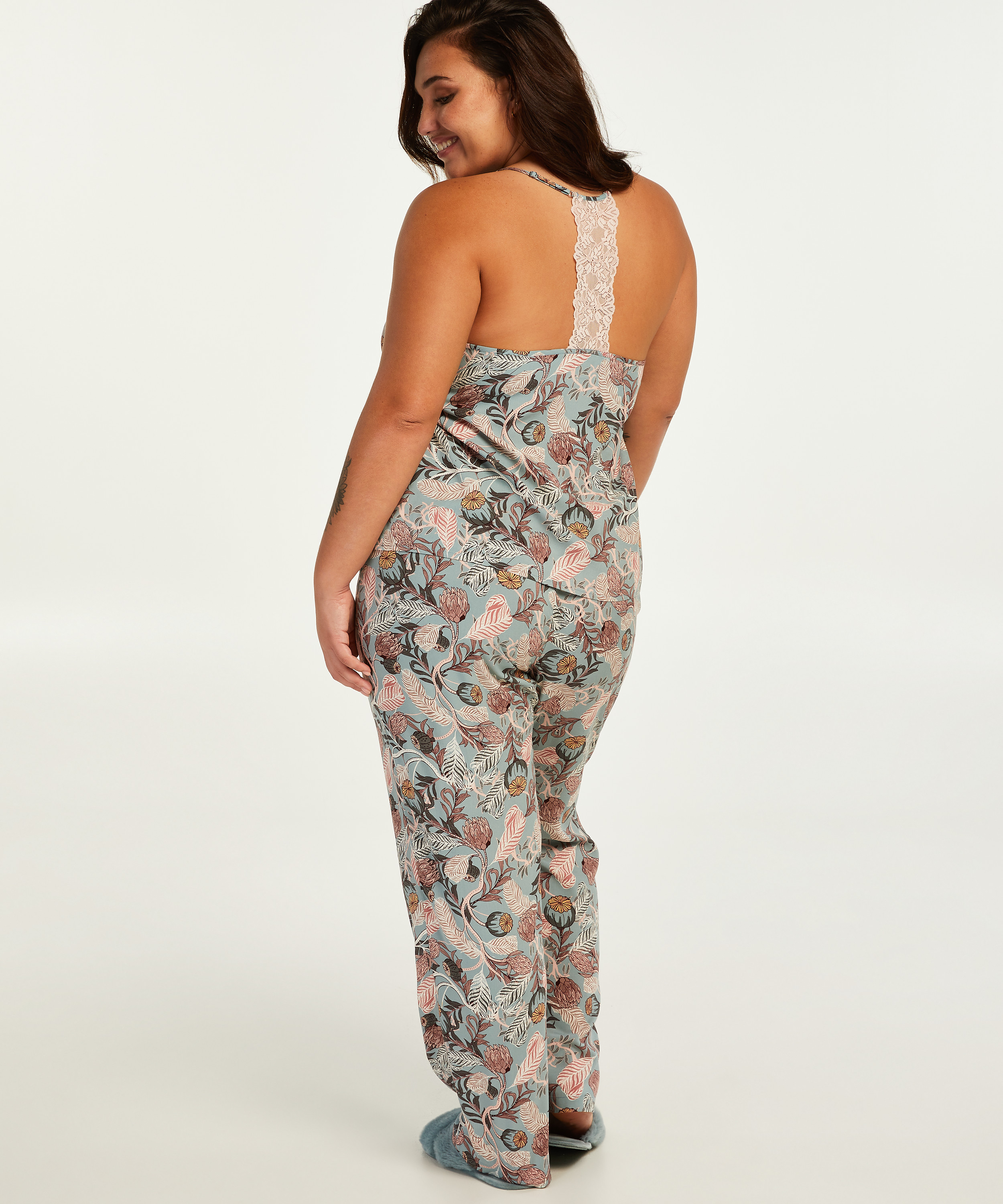 Petite woven pyjama bottoms, Grey, main