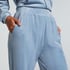 Tall Velours Pyjama Bottoms, Blue
