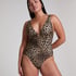 Luxe Animalia Shaping Bathingsuit, Brown
