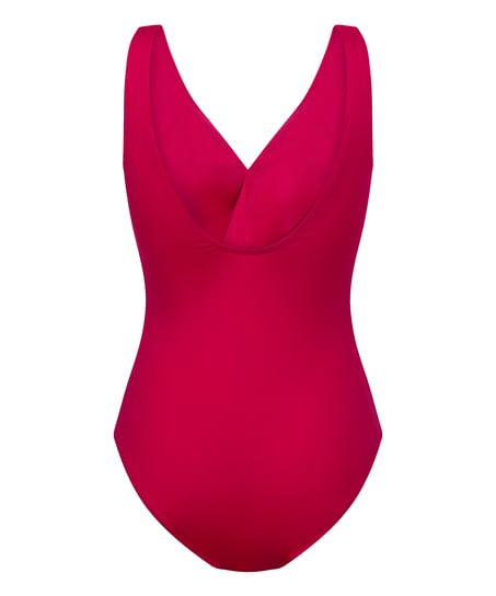 Shaping Shell Mesh Swimsuit, Pink