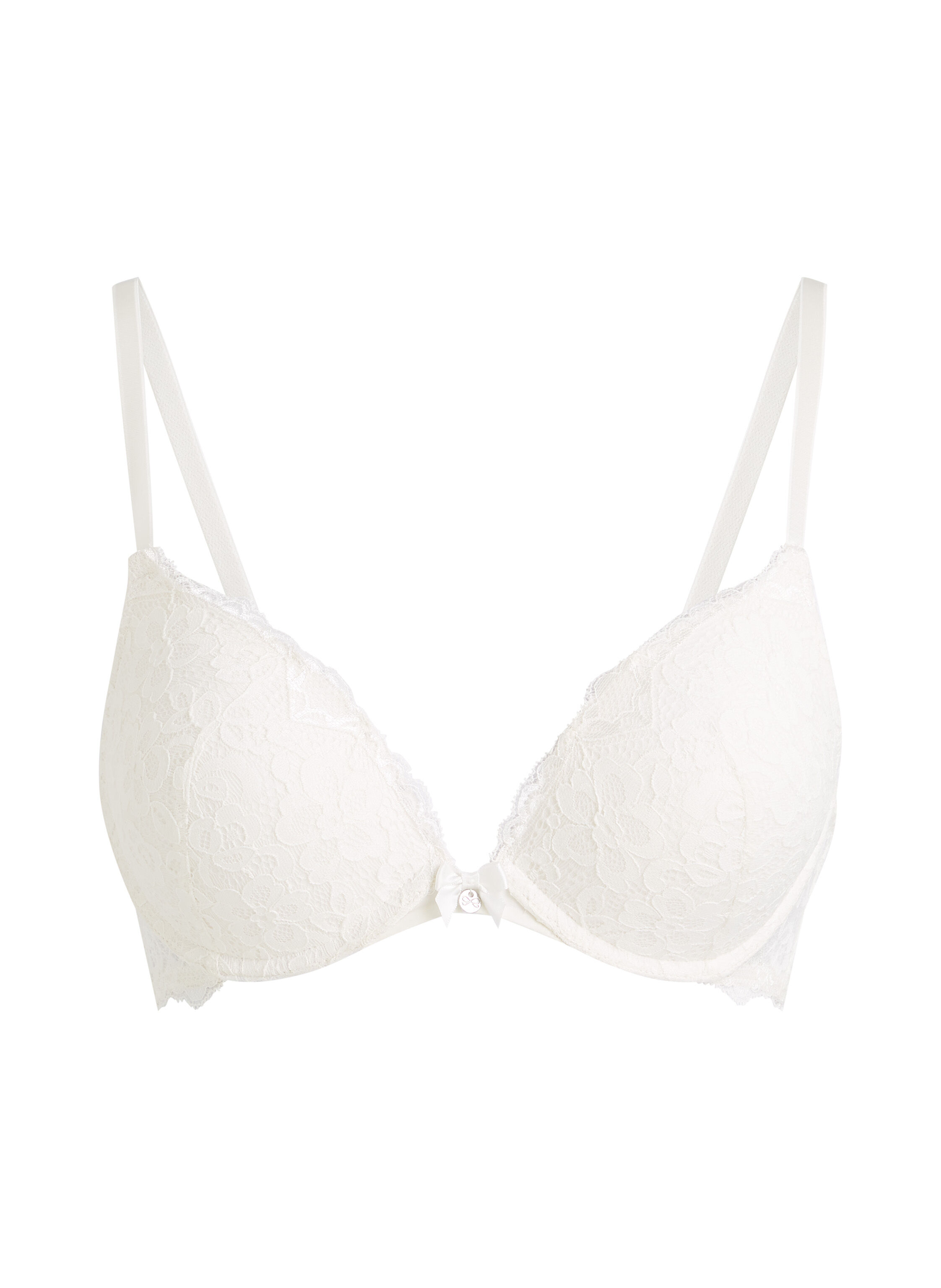 Marine Padded Underwired Push-Up Bra, White