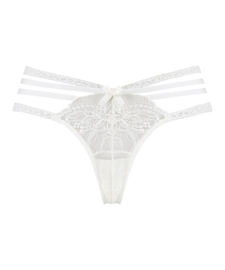 Lorraine Extra Low-rise Thong, White