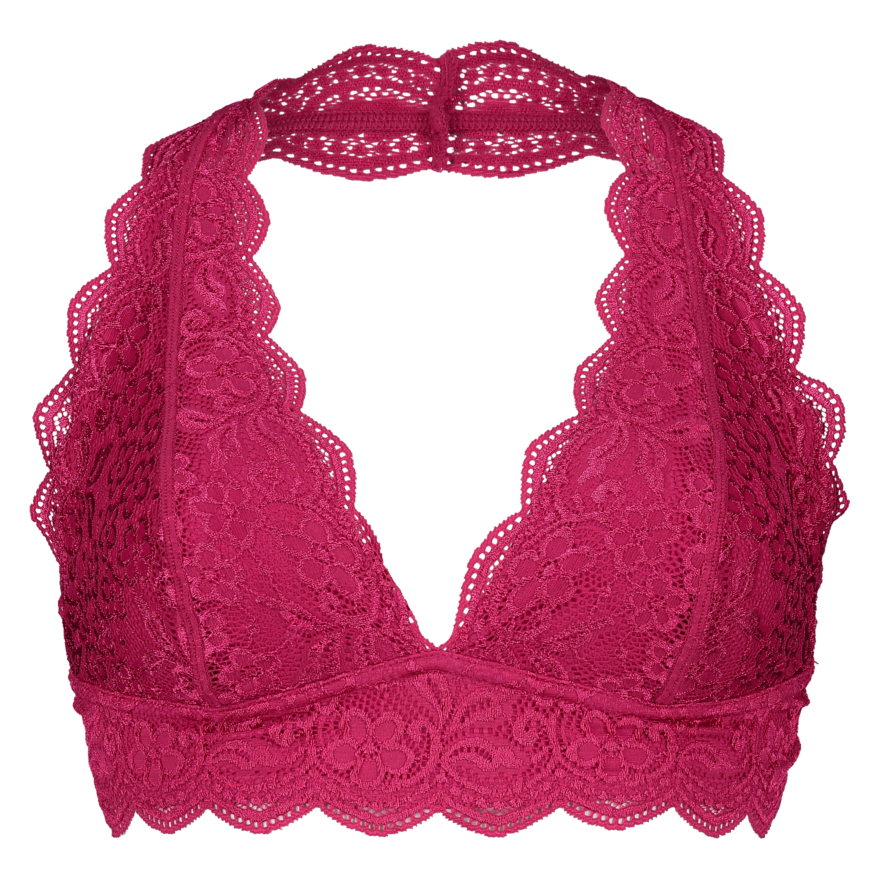 Halter Lace Bralette, Pink, main