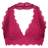 Halter Lace Bralette, Pink