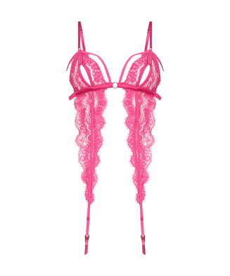 Vixen Suspender Bralette, Pink