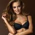 Genevieve padded half-cup underwired bra, Black