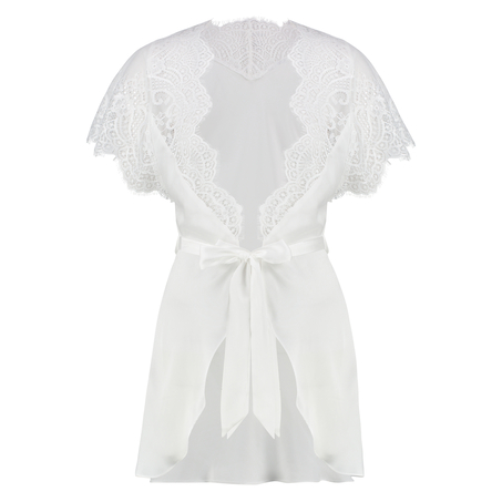 Cap Sleeve Kimono, White