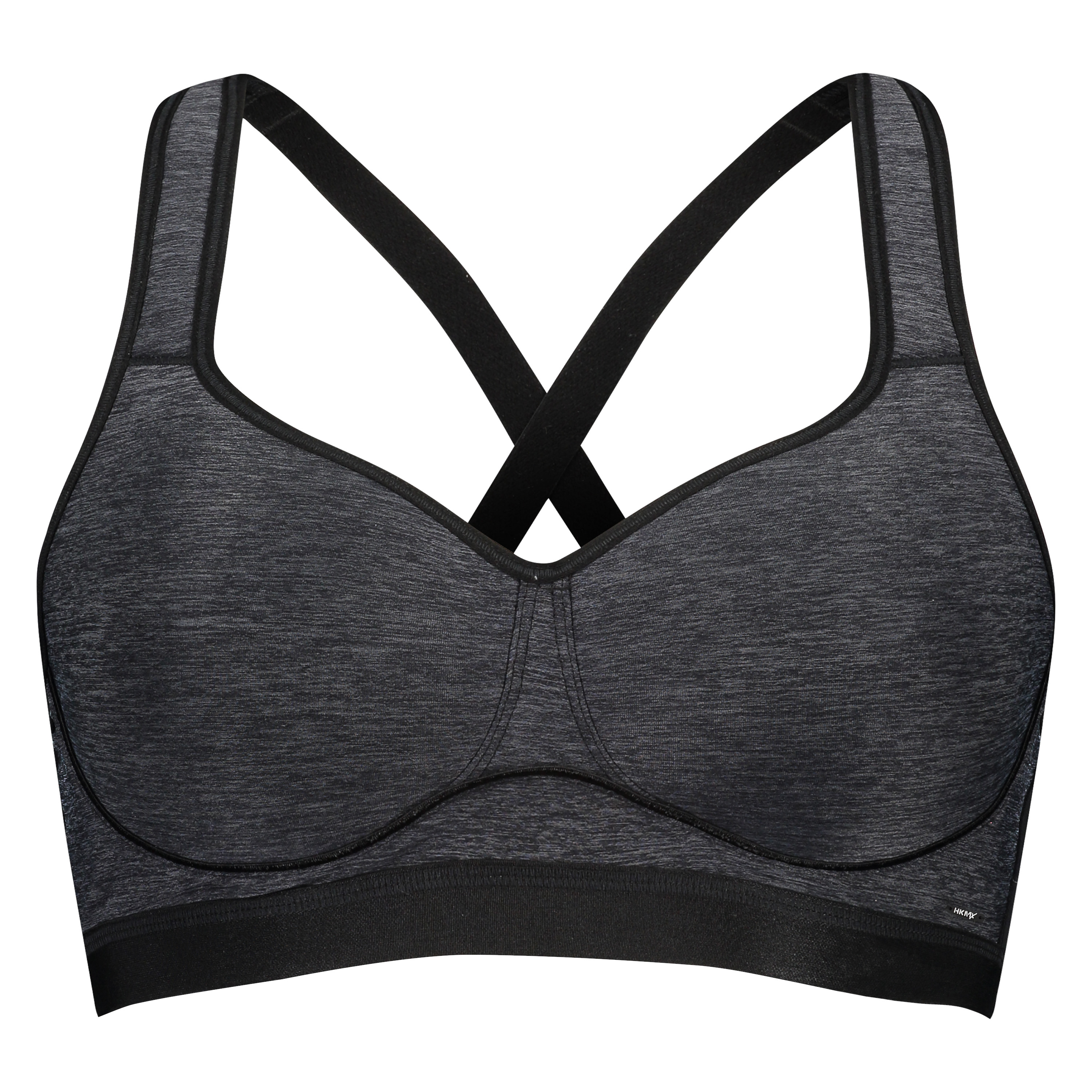 HKMX Sports bra The All Star Level 2, Grey, main