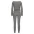 Waffle pyjama set, Grey
