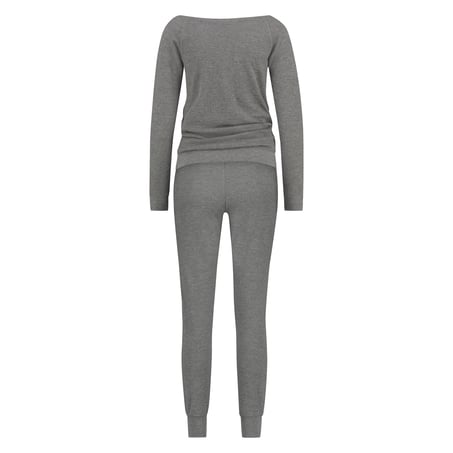 Waffle pyjama set, Grey