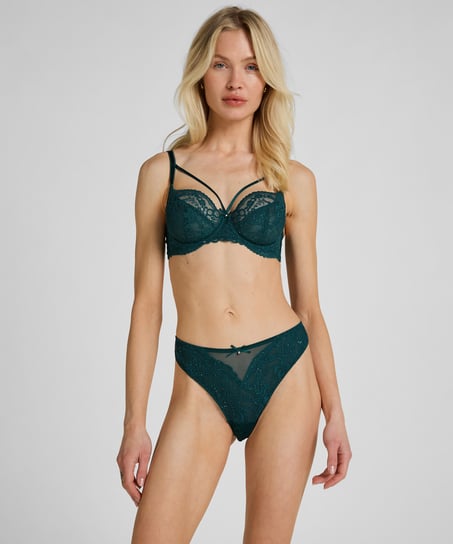 Isadora Non-Padded Underwired Bra, Green