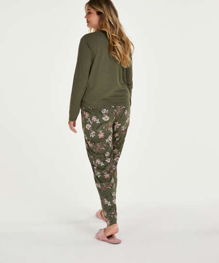 Long sleeve top Jersey Knot, Green