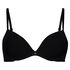 Plunge Padded Underwired Bra, Black
