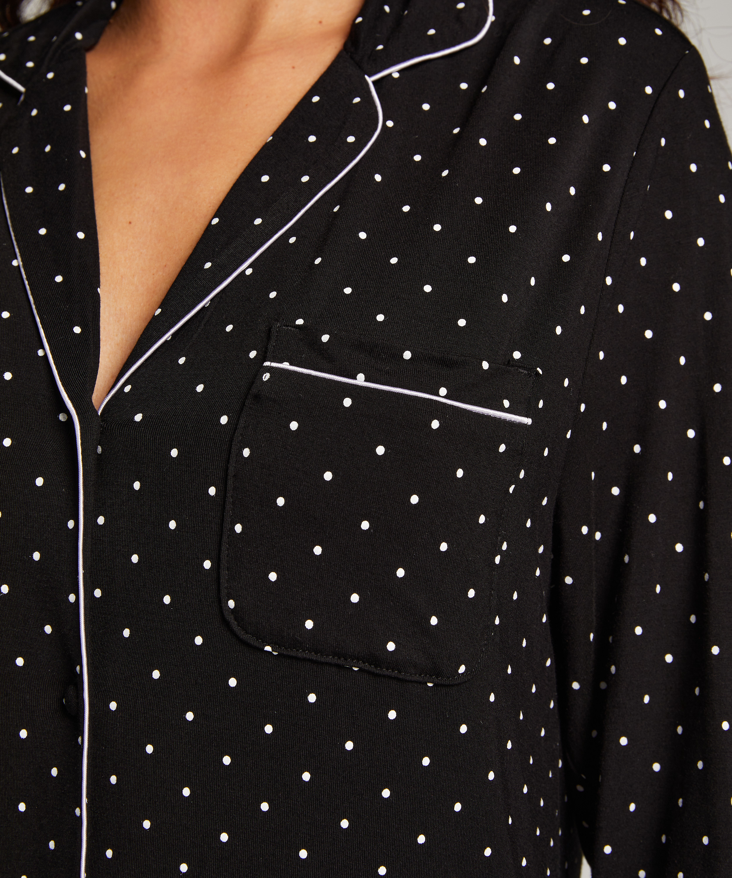 Essential Jersey Shirtdress, Black, main