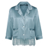 Silk pyjama top, Blue