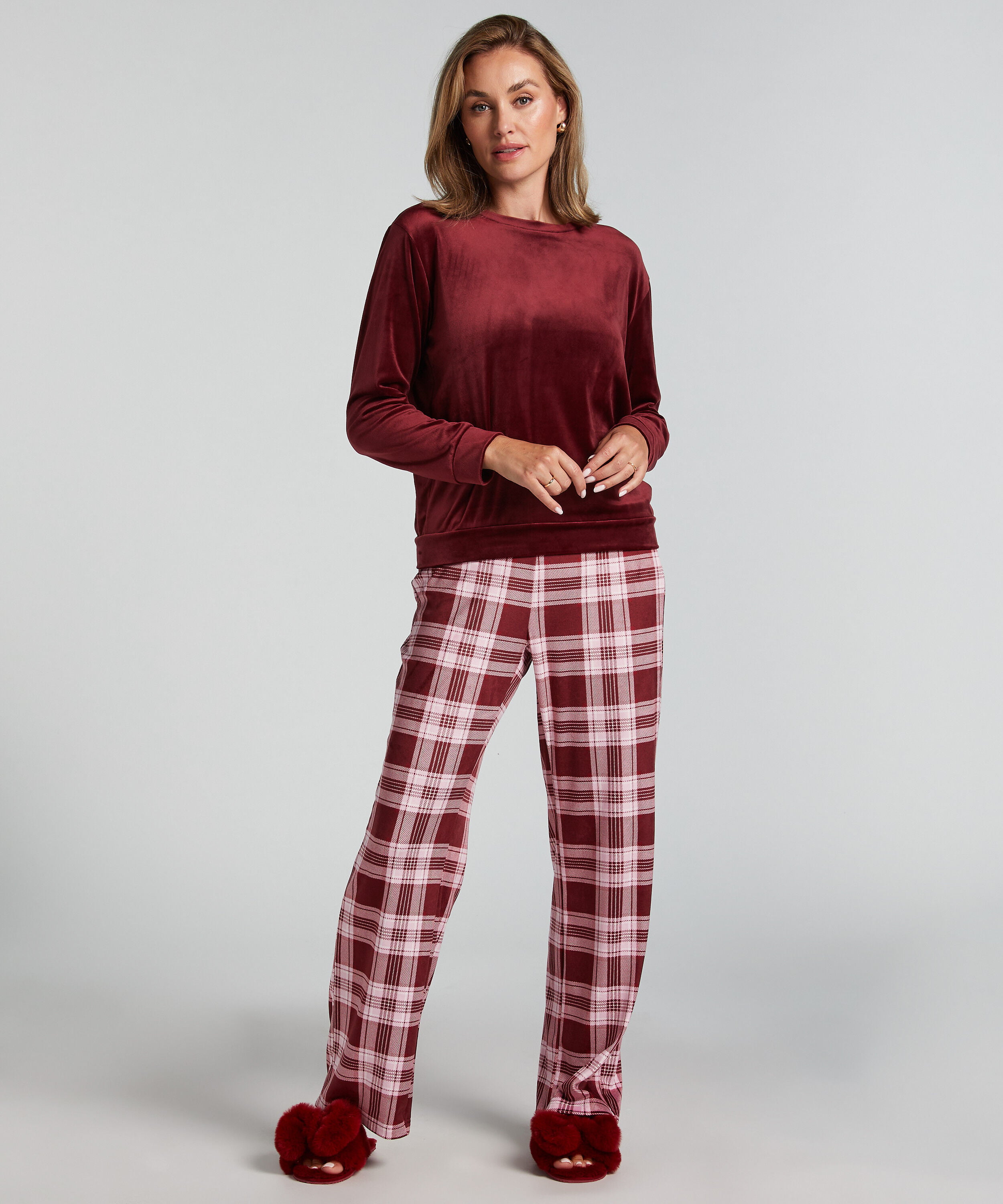 Velvet Pyjama Set, Purple