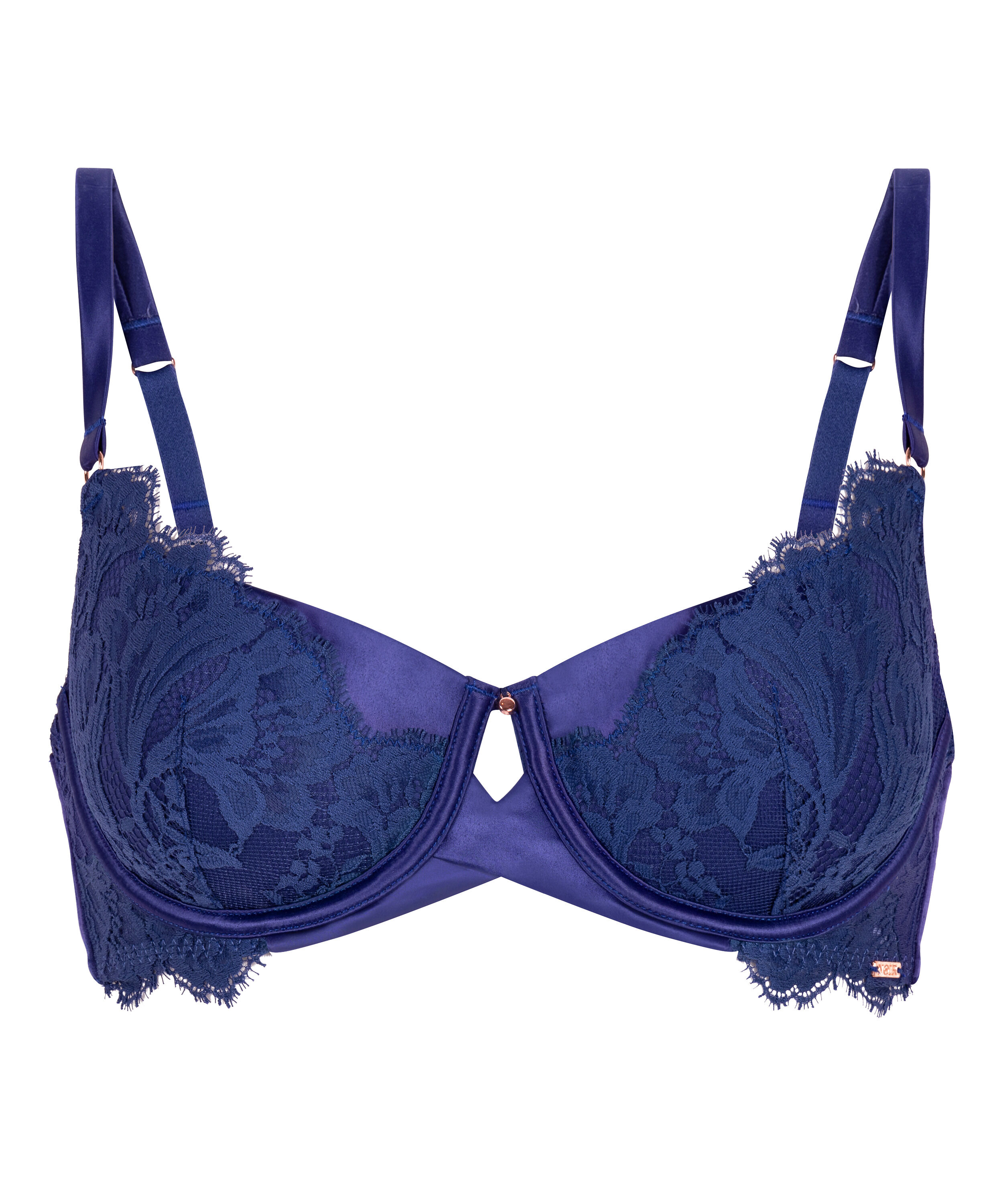 Grace Padded Underwired Bra, Blue