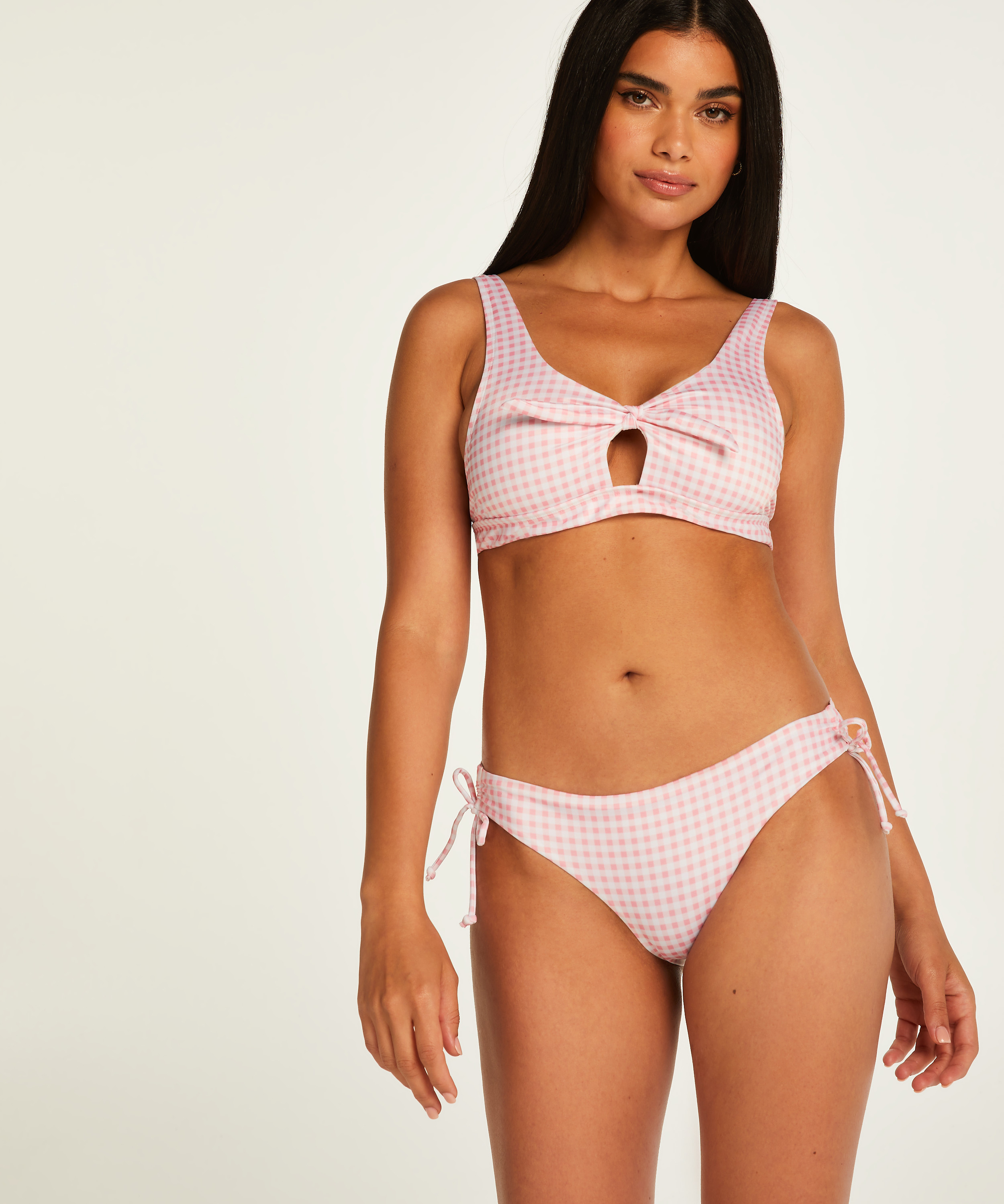 Seychelles bikini crop top, Pink, main