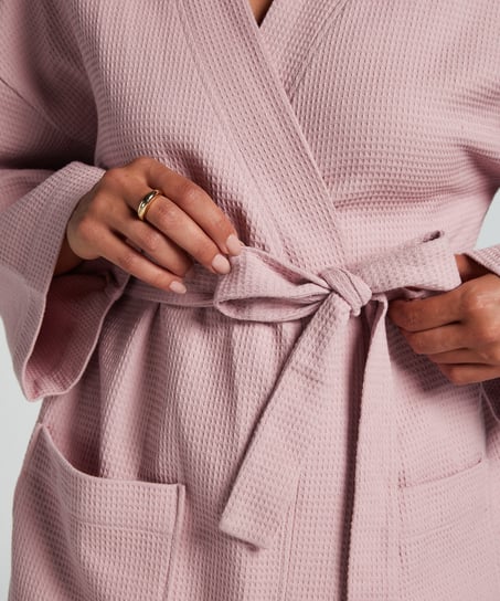 Waffle Bathrobe, Purple