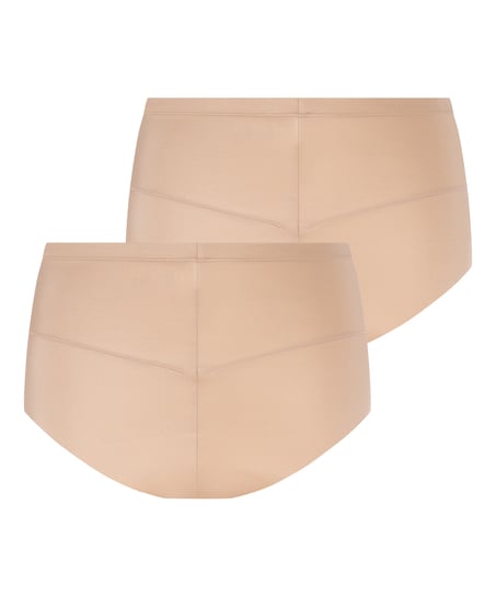 2-Pack Smoothing shaping brief, Beige