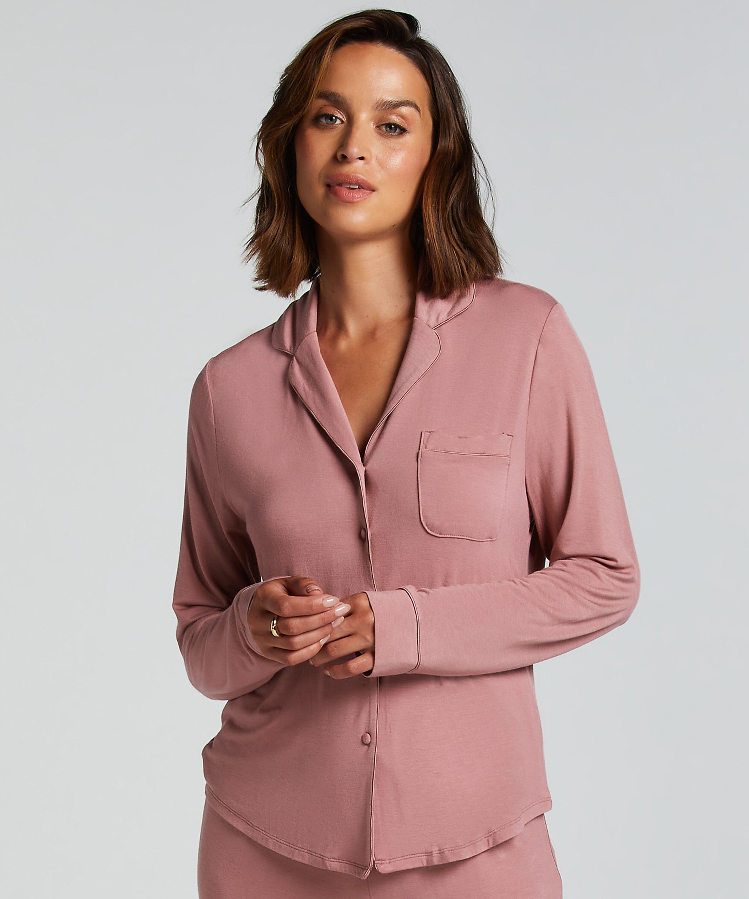 Essential Jersey Long-Sleeved Jacket, Pink