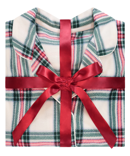 Fleece Pyjama Set, White