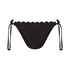 Scallop Bikini Bottoms, Black