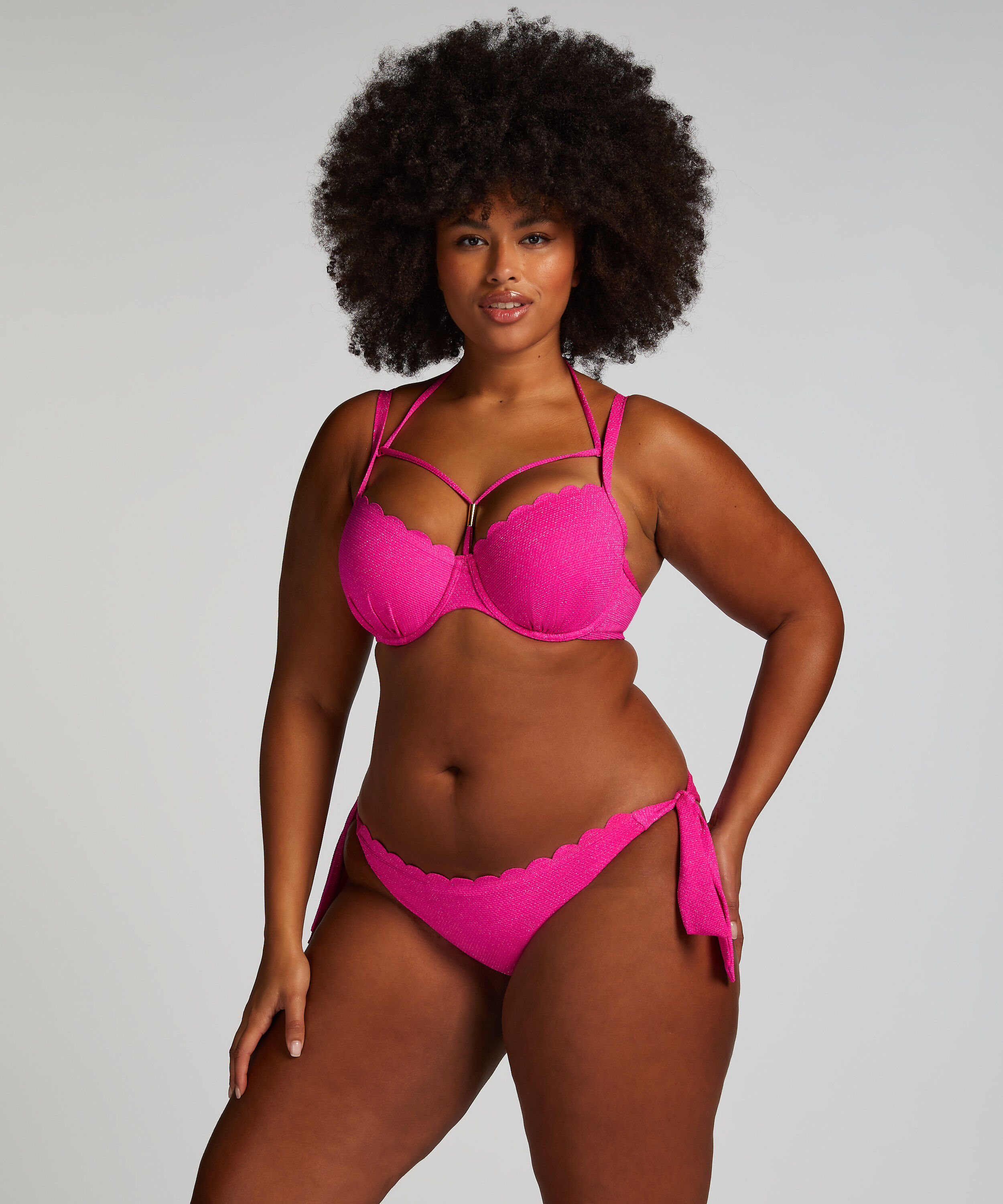 Scallop Lurex Rio Bikini Bottoms