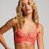 Hana Non-Padded Underwired Longline Bra, Pink