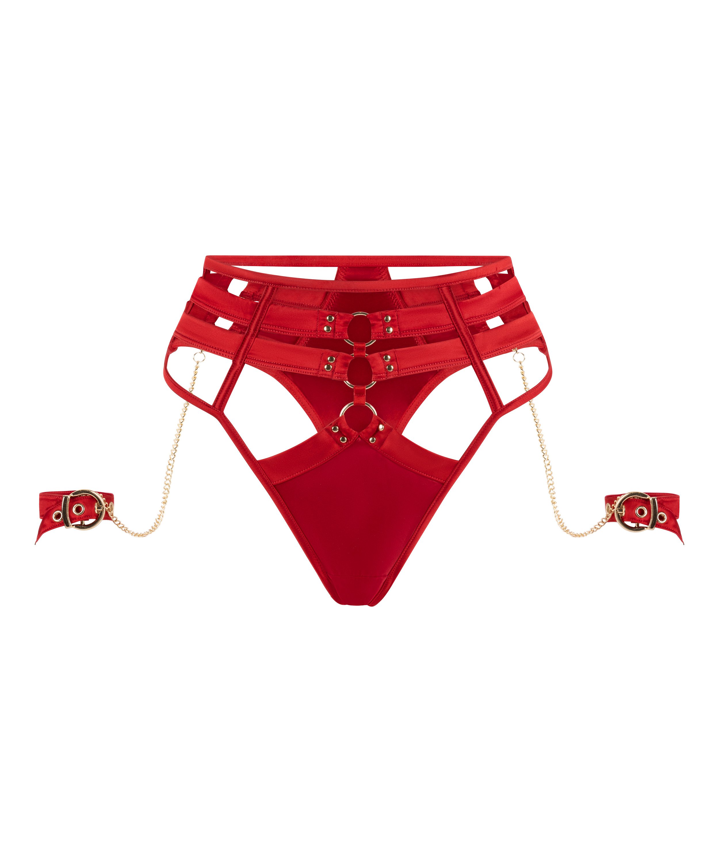 Noeki High-Waisted Highleg Thong, Red, main