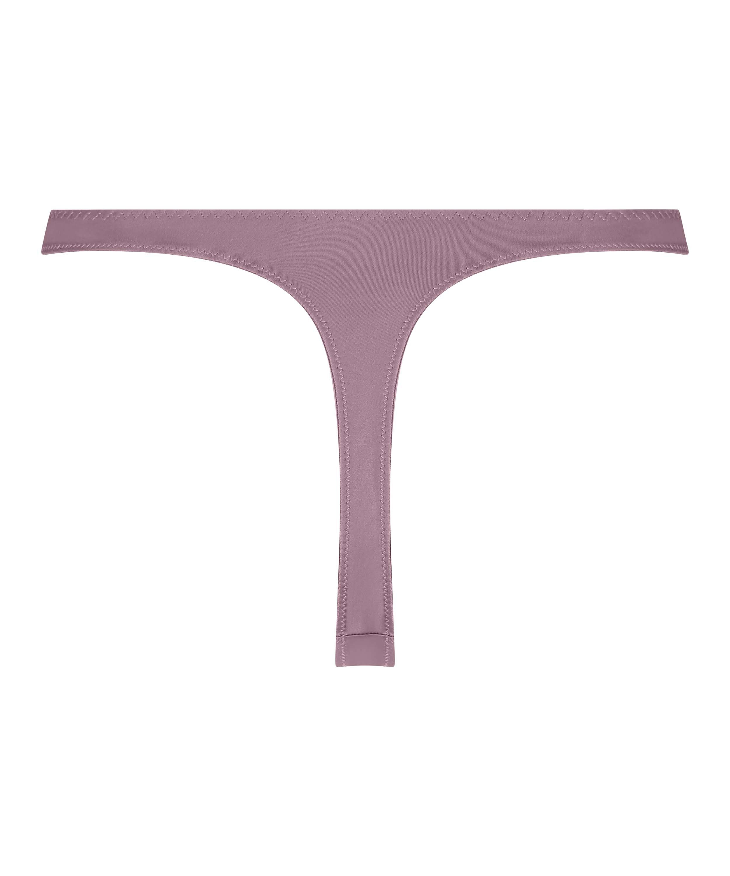 Lace & Shine Thong, Purple, main