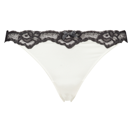 Secret Lace Thong, White