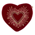 Heart Zip Purse, Red