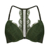 Saffron Padded Underwired Push-Up Bra, Green